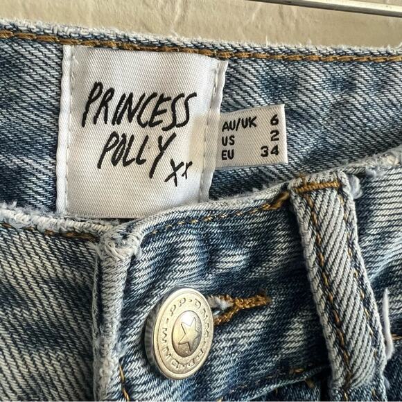 Princess Polly High rise Straight leg Relaxed fit Jeans - Picture 2 of 5